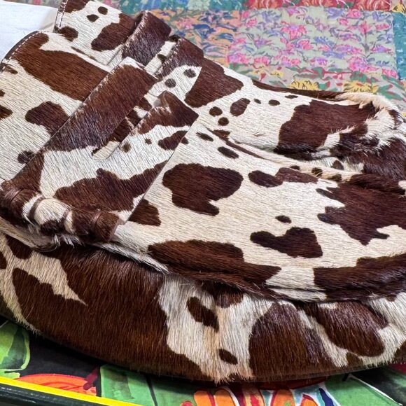 NEW FARM Rio Animal Print Heeled Maximalist Preppy Coastal Cowgirl Loafer 10 - Picture 9 of 14